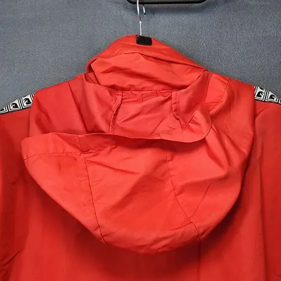 OBEY Worldwide Mens Jacket Large Red Windbreaker Hooded Outdoor Hiking Gorpcore - Picture 16 of 16